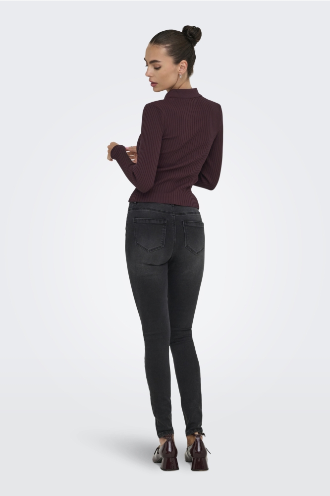 ONLELISA L/S RIB POLO RP KNT 15355354 WINETASTING